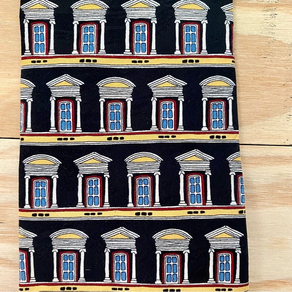 Vtg Archifeti 1999 “Windows Bldg Museum” Classic Handmade Silk Tie - Picture 6 of 7